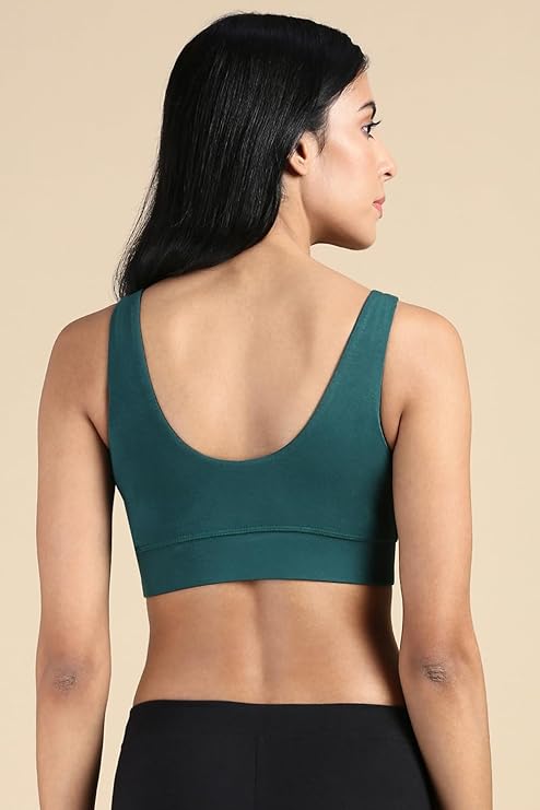 Women's Cotton V-Neck Sports Bra for Women