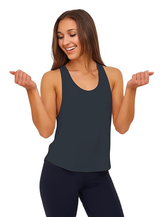 Solid Sleeveless Western Stylish Cotton Tank for Women