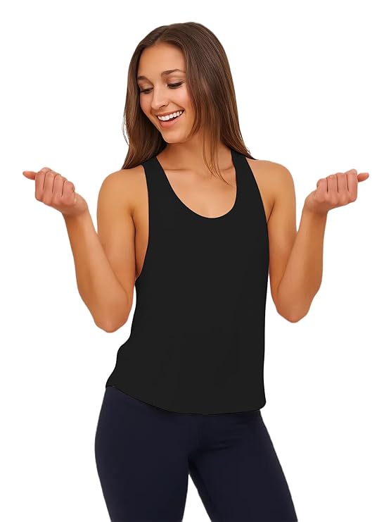 Solid Sleeveless Western Stylish Cotton Tank for Women