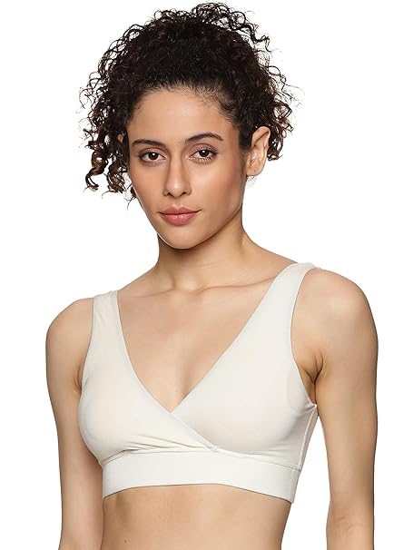 Women's Cotton V-Neck Sports Bra for Women