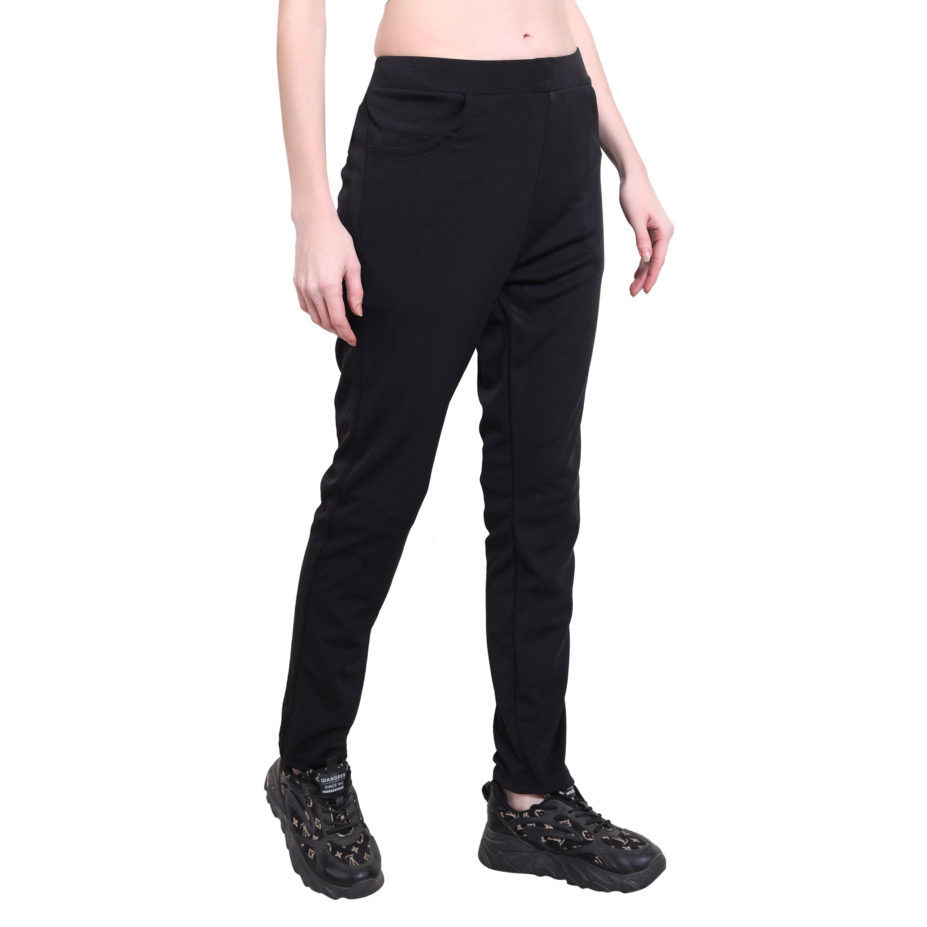 Casual Regular Fit 4 Way Lycra Trouser for Women