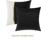 Two Pieces One Set Solid Design Cushion's Cover Set.