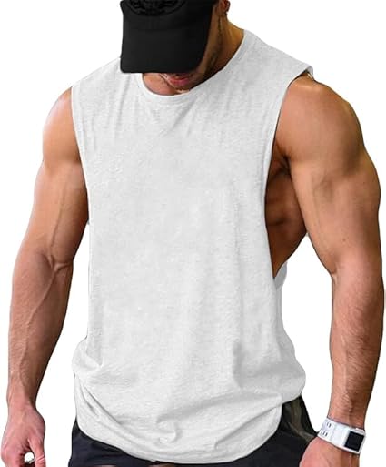 Men's Cotton Regular Fit Gym Vest