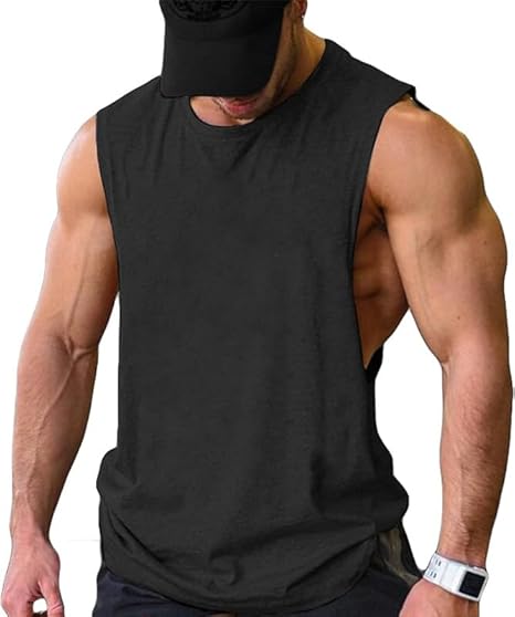 Men's Cotton Regular Fit Gym Vest