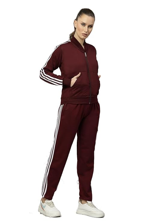 Women Athletic Gym Running Sports Winter Track Suit