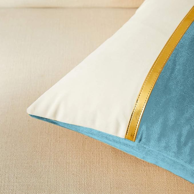 Two Pieces One Set Solid Design Cushion's Cover Set.