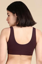 Women's Cotton V-Neck Sports Bra for Women