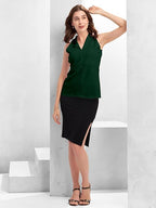 Solid Sleeveless Western Stylish Cotton Top for Women
