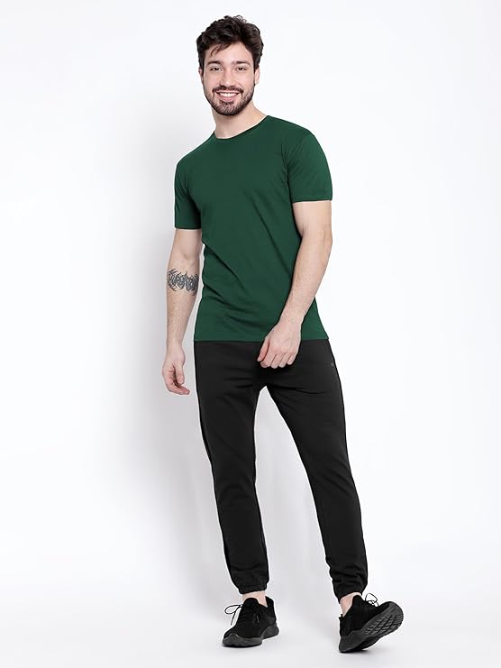 Men's Regular Cotton Fit T-Shirt with Half Sleeve Round Neck