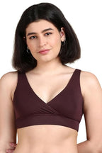 Women's Cotton V-Neck Sports Bra for Women