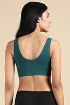 Women's Cotton V-Neck Sports Bra for Women
