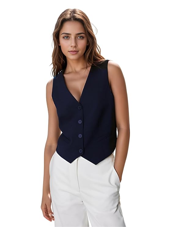 Solid Sleeveless Western Stylish Cotton Top for Women