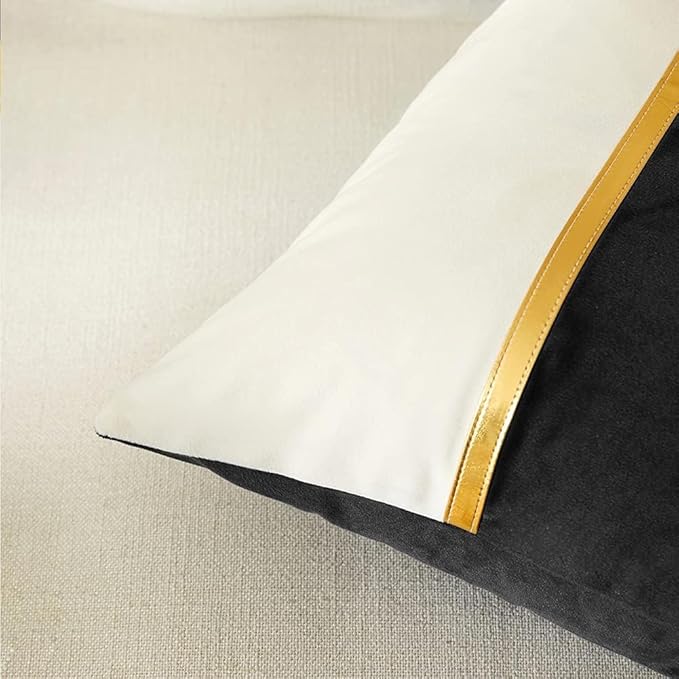 Two Pieces One Set Solid Design Cushion's Cover Set.