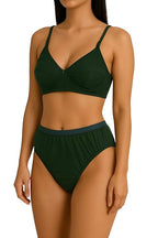 Women's Cotton Solid Bra and Briefs Combo Sets