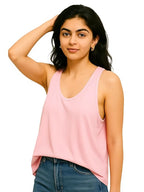 Solid Sleeveless Western Stylish Cotton Tank for Women
