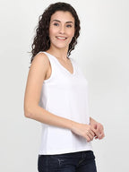 Solid Sleeveless Western Stylish Cotton Tank for Women