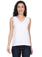 Solid Sleeveless Western Stylish Cotton Tank for Women