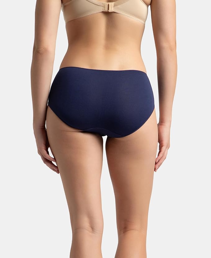 Women's Cotton Solid And Slub Hipster Briefs