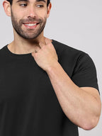 Men's Regular Cotton Fit T-Shirt with Half Sleeve Round Neck