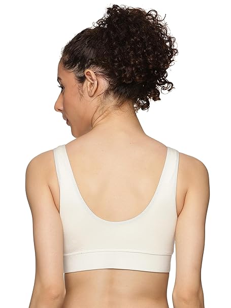 Women's Cotton V-Neck Sports Bra for Women