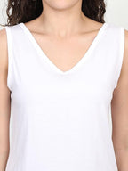 Solid Sleeveless Western Stylish Cotton Tank for Women