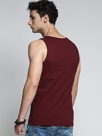 Men's Cotton Regular Brown Fit Vest
