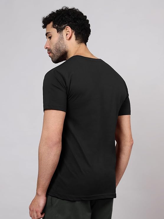 Men's Regular Cotton Fit T-Shirt with Half Sleeve Round Neck