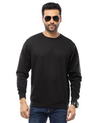 Men's Casual Crew Neck Sweatshirt 100% Cotton Regular Fit | Full Sleeves Sweatshirt