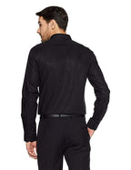 Men Comfort Fit Solid Spread Collar Cotton Casual Shirt