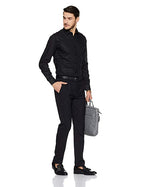 Men Comfort Fit Solid Spread Collar Cotton Casual Shirt