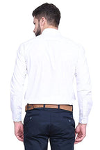 Men Comfort Fit Solid Spread Collar Cotton Casual Shirt